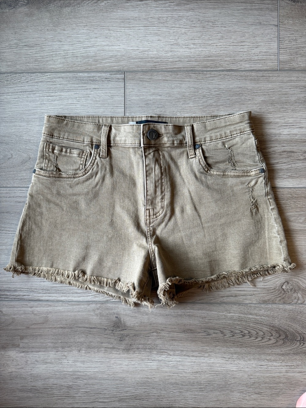 Kut Jane brown denim shorts